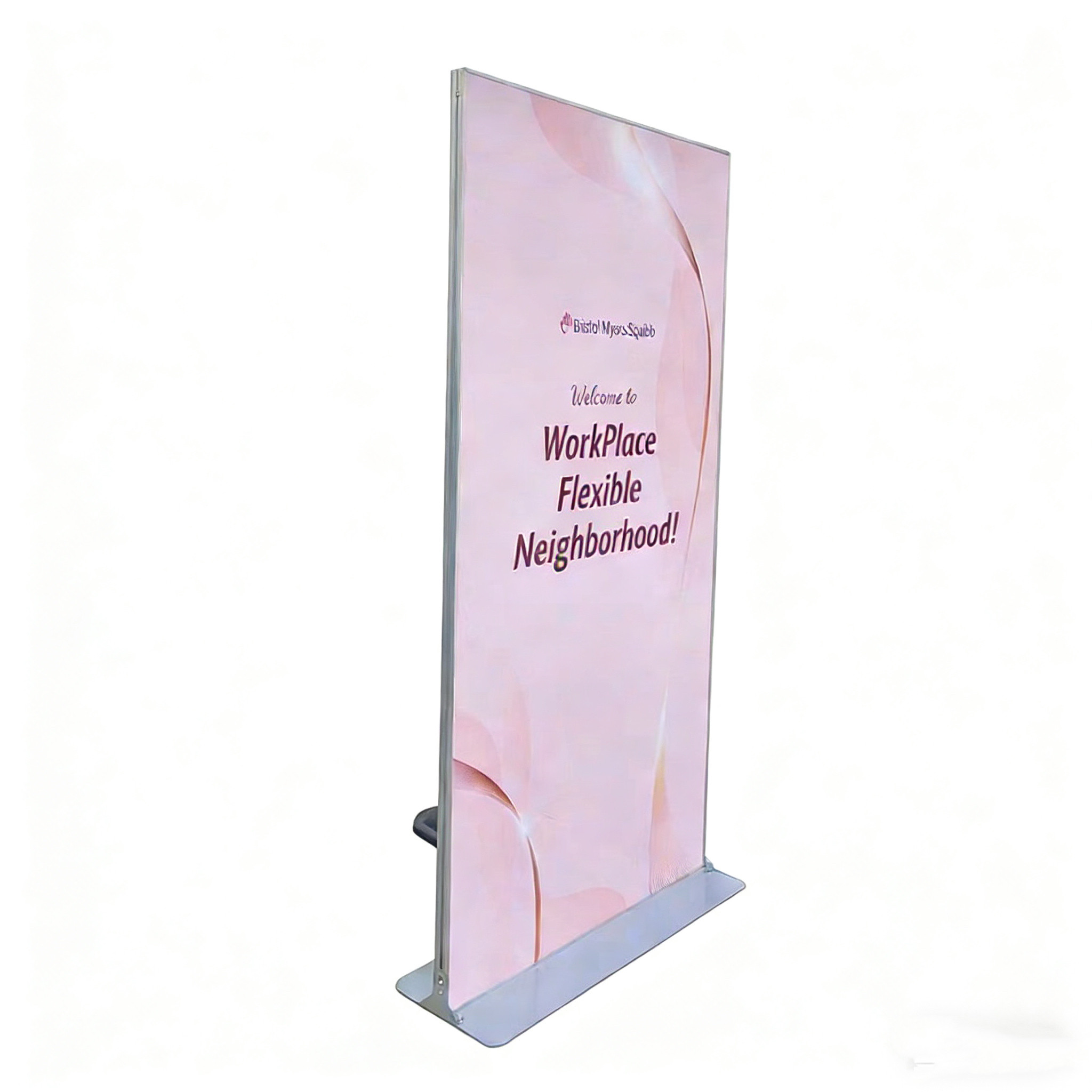 double-sided vertical sign stand
