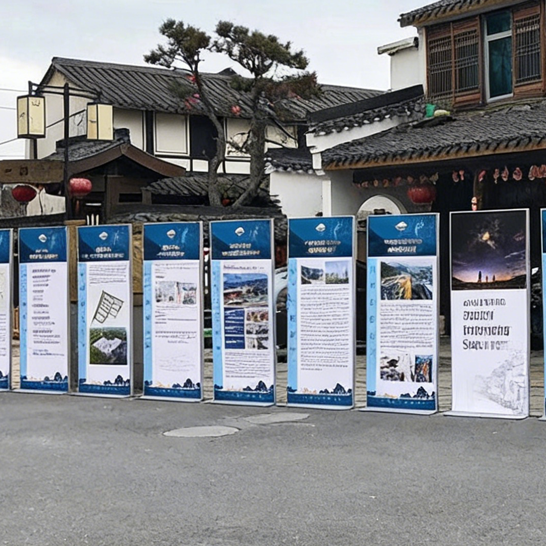 double-sided vertical sign stand